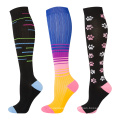 Breathable Sport Running Colorful Custom Nurse Compression Socks